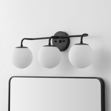 Louis Parisian Globe Metal/Frosted Glass Modern Contemporary LED Vanity